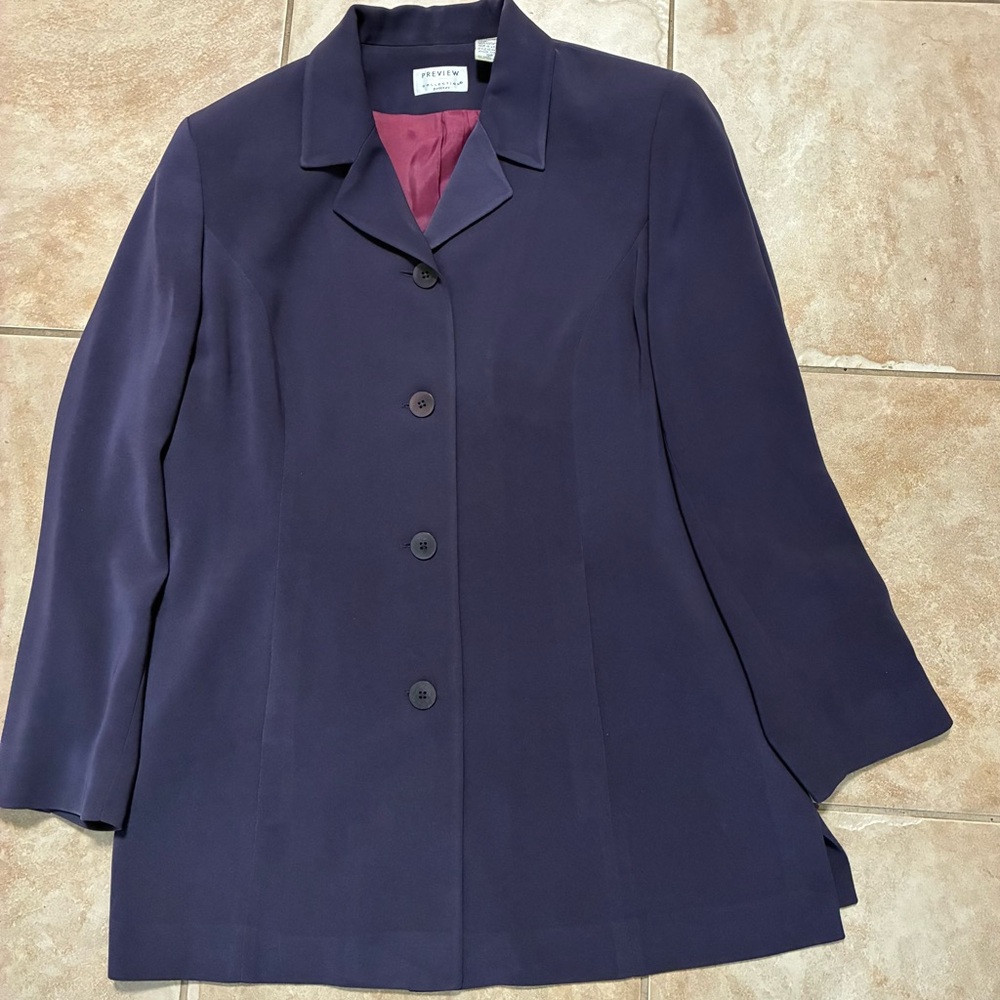 Preview Collection plum colored Women's Blazer size 12P